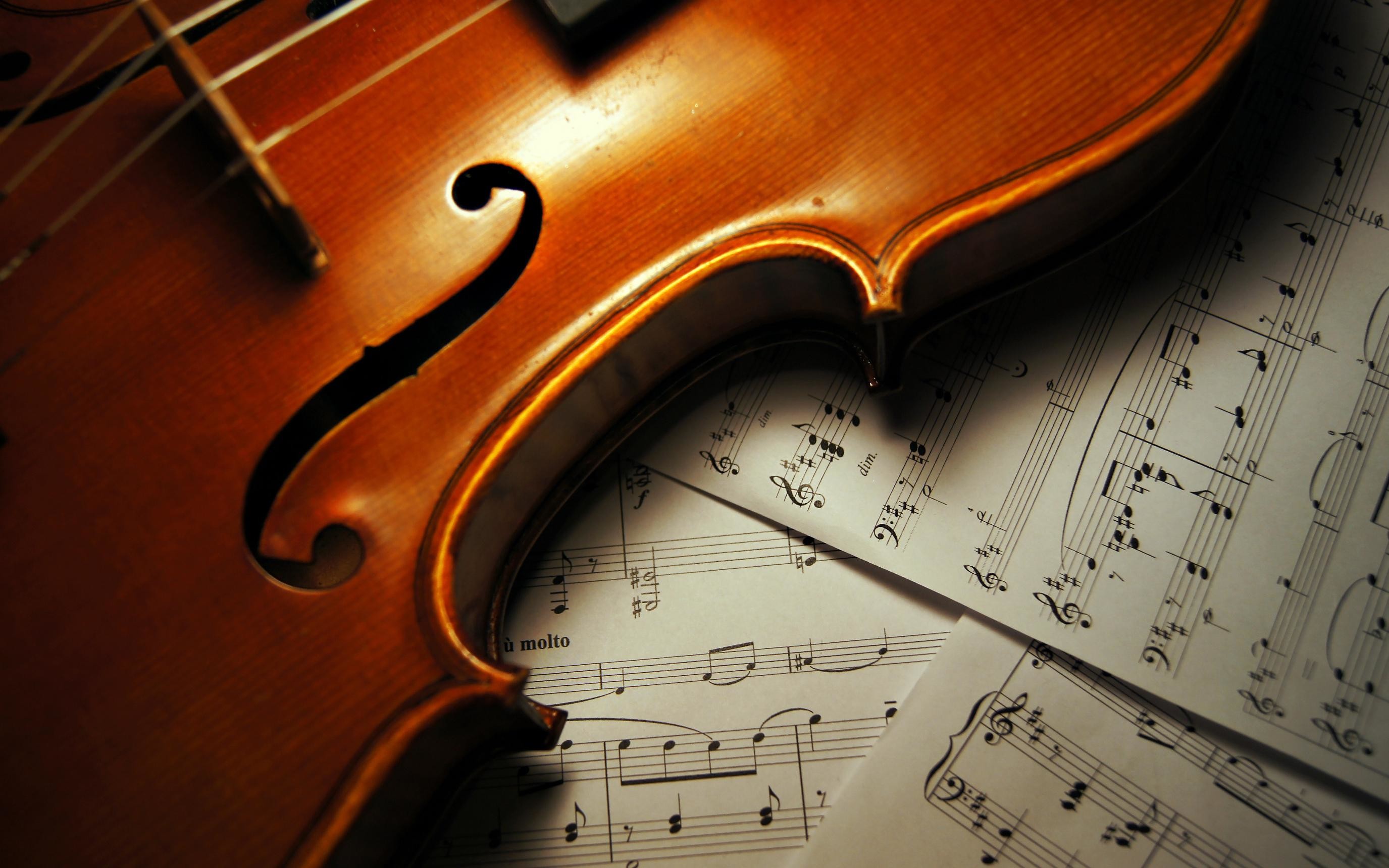 Музыкальные инструменты в классической музыке. Музыкальный фон. Скрипка. Ноты фон. Скрипка на красивом фоне.